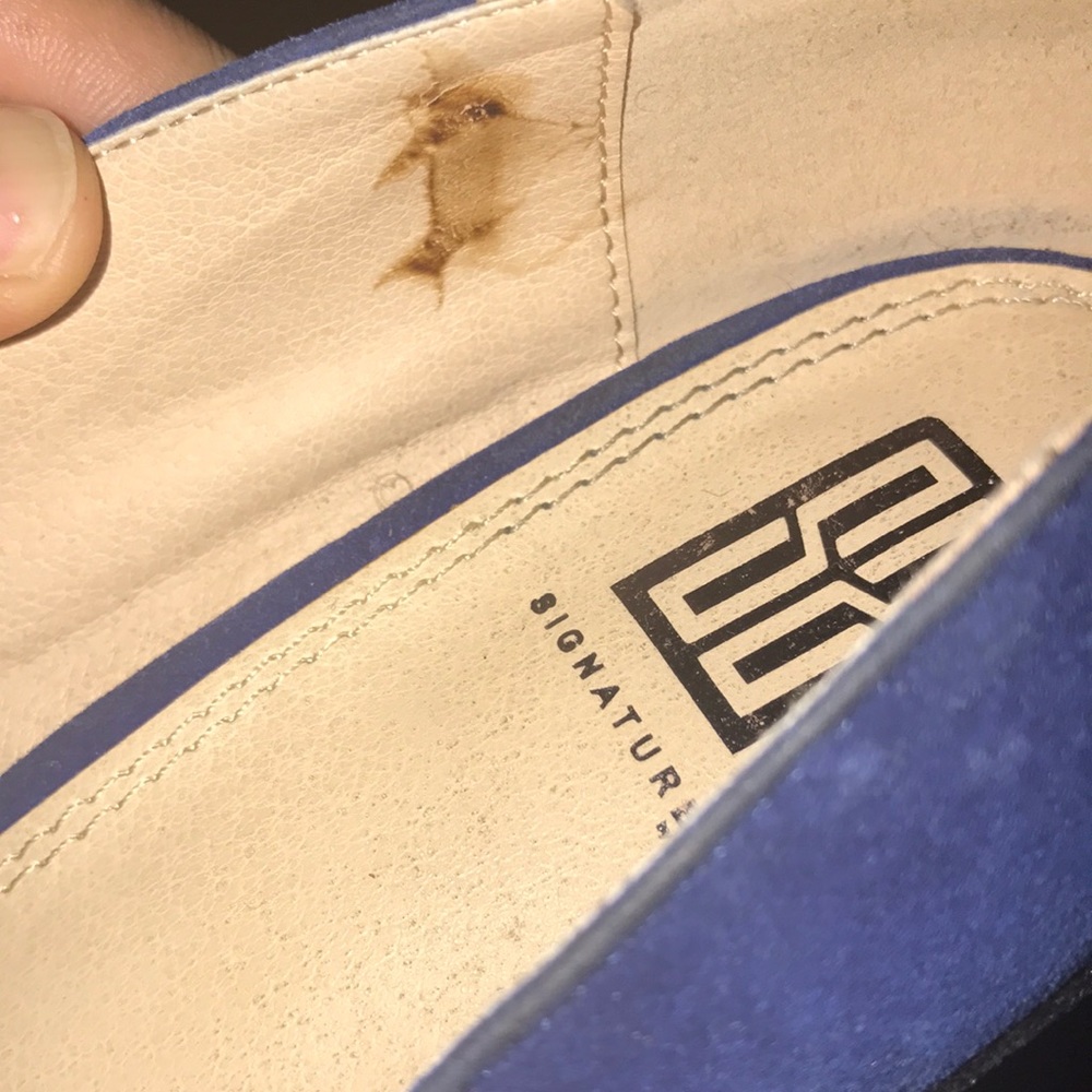 Blue/black suede pumps - Picture 6 of 7
